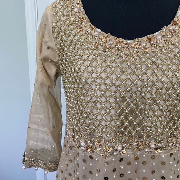 Sehrish Nadeem Formal Embellished Palazzo Lehenga - Picture 5 of 11